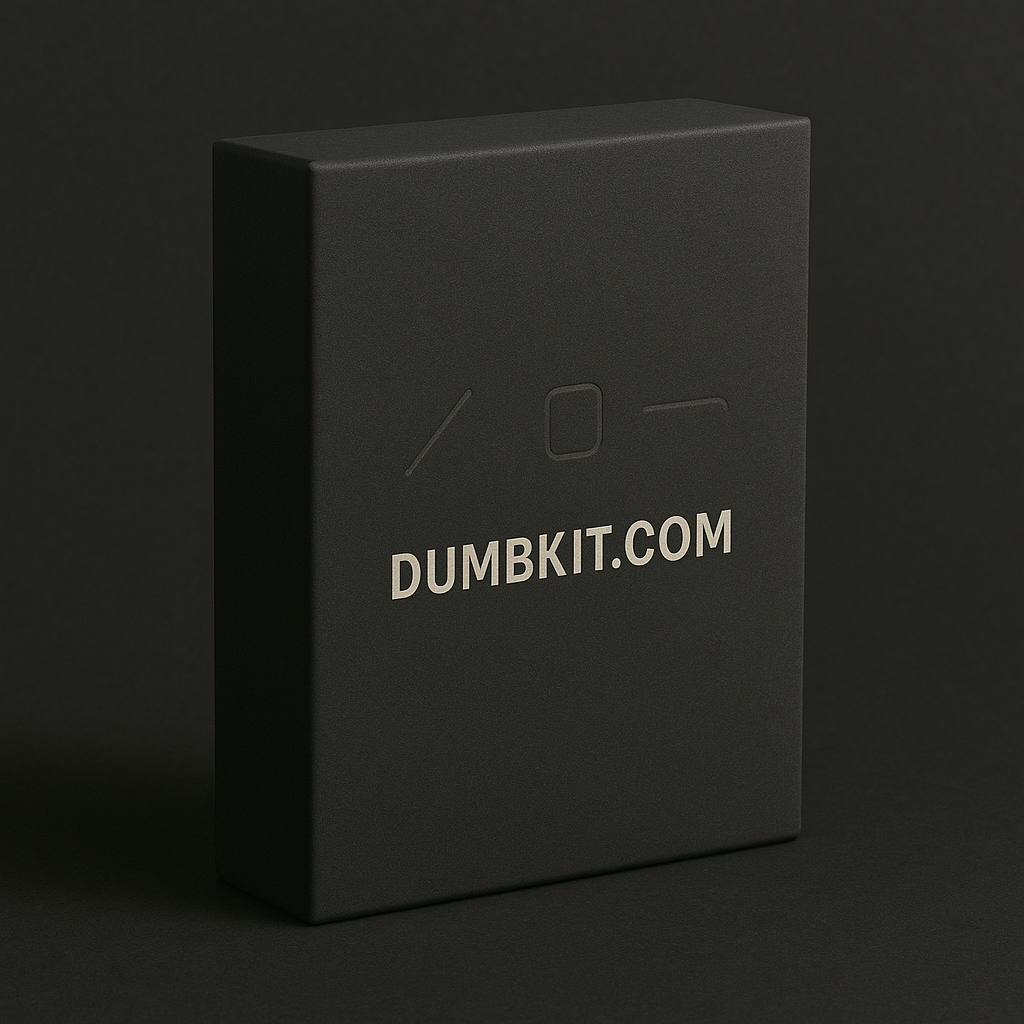 DUMBKIT - Analog tools for reducing screen time